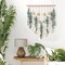 Artificial Eucalyptus Wall Hanging – Faux Greenery Decor with Wooden Stick & Macrame Leaves, Boho Chic Home Wall Art for Nursery, Living Room, Bedroom, or Bathroom